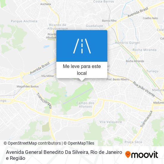 Avenida General Benedito Da Silveira mapa