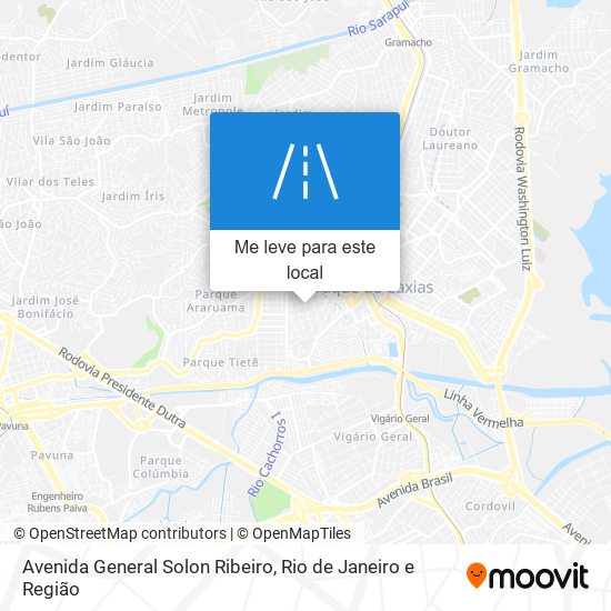 Avenida General Solon Ribeiro mapa
