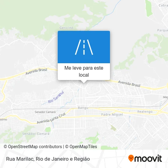 Rua Marilac mapa