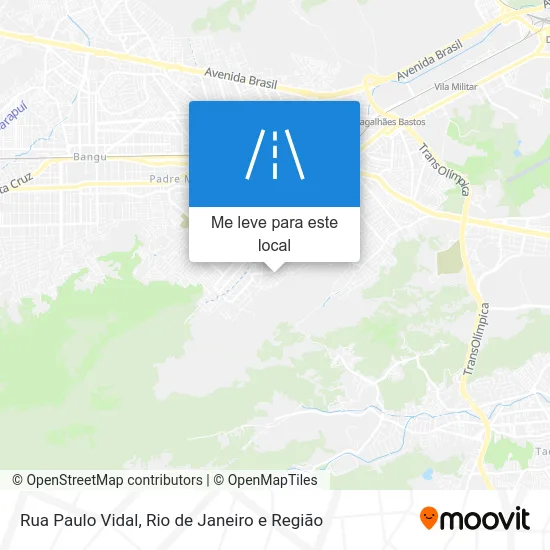Rua Paulo Vidal mapa