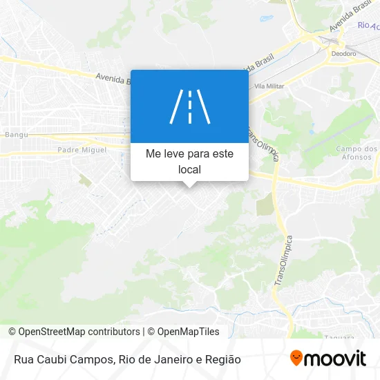 Rua Caubi Campos mapa