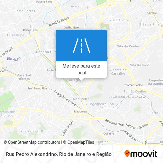 Rua Pedro Alexandrino mapa