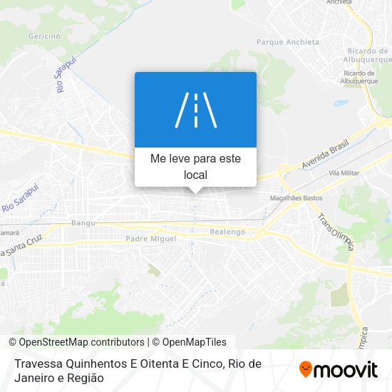 Travessa Quinhentos E Oitenta E Cinco mapa