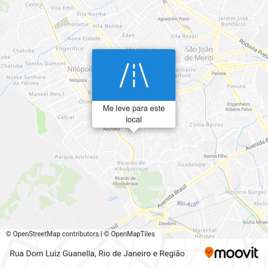Rua Dom Luiz Guanella mapa