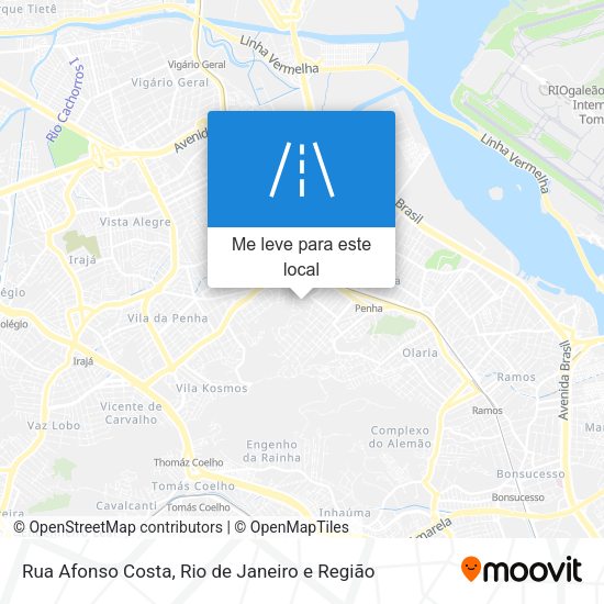 Rua Afonso Costa mapa