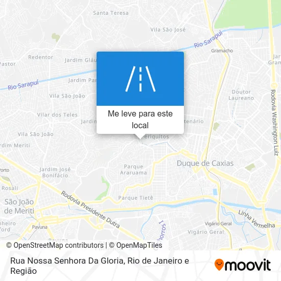 Rua Nossa Senhora Da Gloria mapa