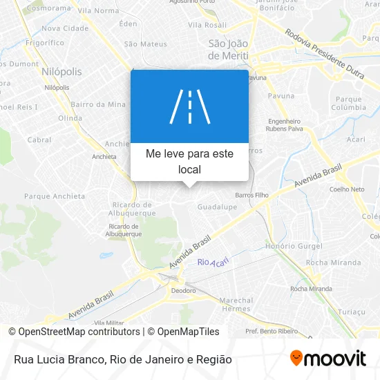 Rua Lucia Branco mapa