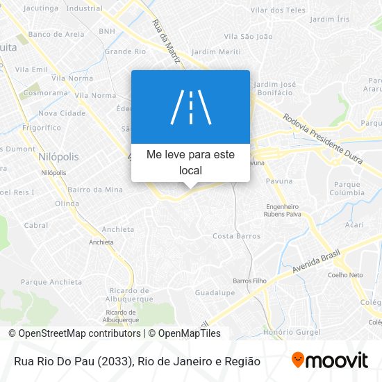 Rua Rio Do Pau (2033) mapa