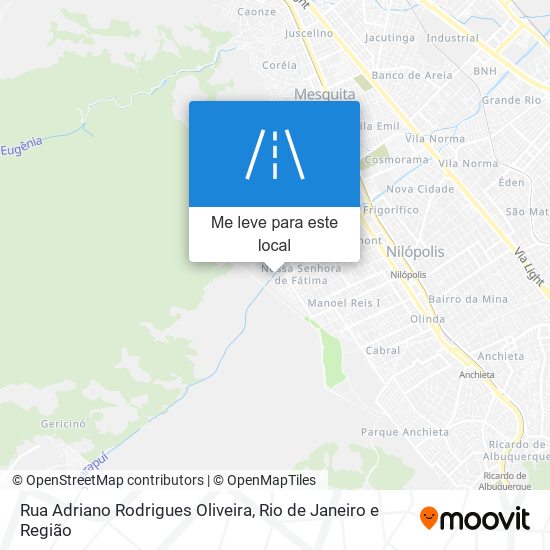 Rua Adriano Rodrigues Oliveira mapa