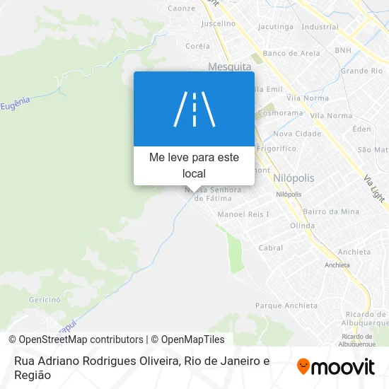 Rua Adriano Rodrigues Oliveira mapa