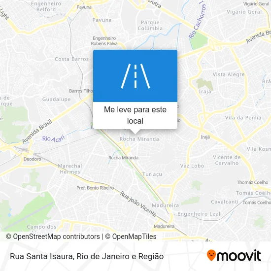 Rua Santa Isaura mapa