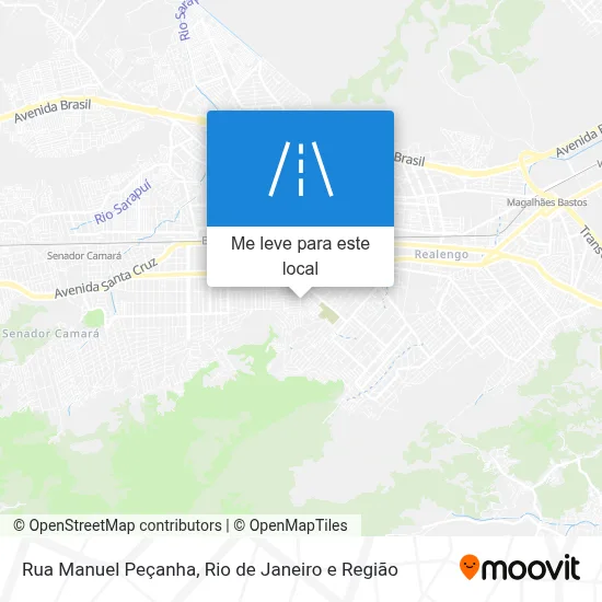 Rua Manuel Peçanha mapa