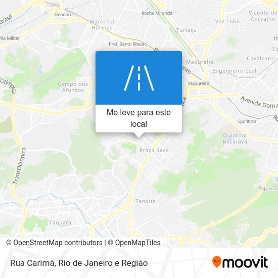Rua Carimã mapa
