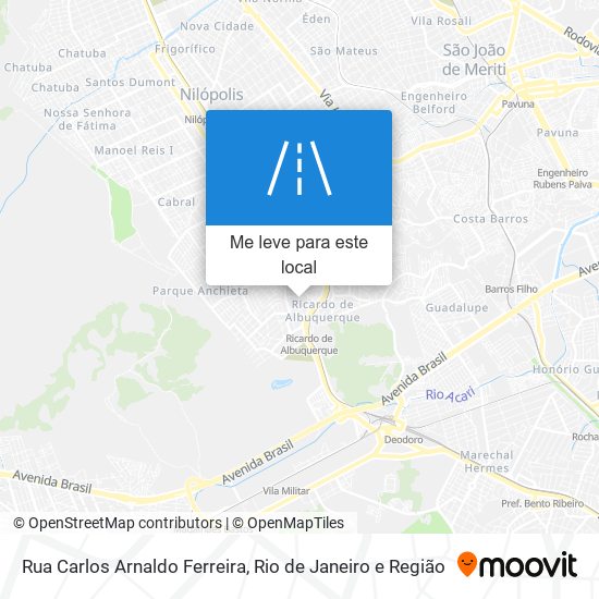 Rua Carlos Arnaldo Ferreira mapa