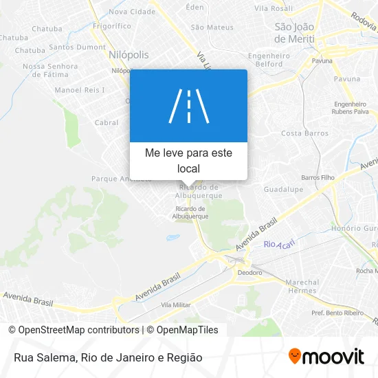 Rua Salema mapa