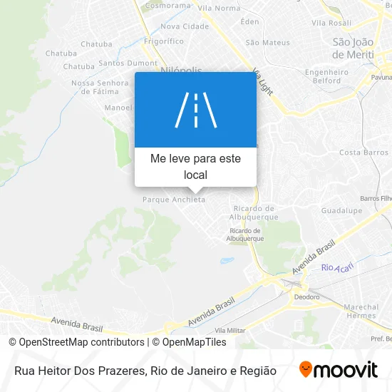 Rua Heitor Dos Prazeres mapa