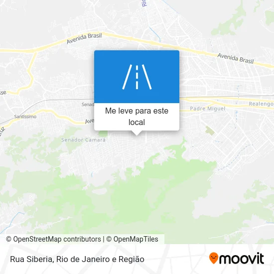 Rua Siberia mapa