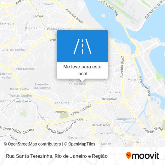 Rua Santa Terezinha mapa