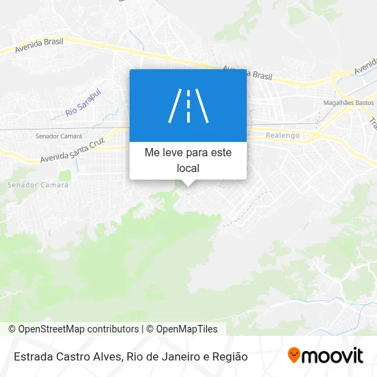 Estrada Castro Alves mapa