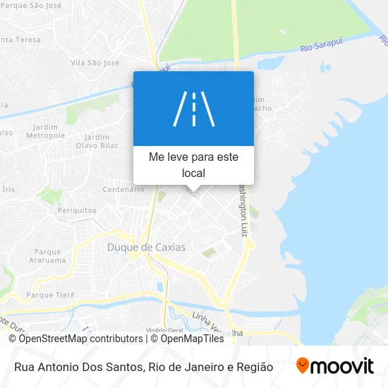 Rua Antonio Dos Santos mapa