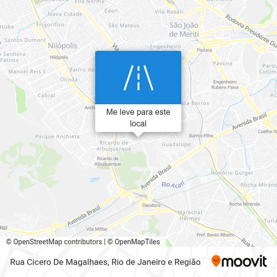 Rua Cicero De Magalhaes mapa