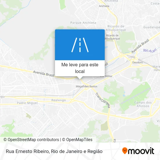 Rua Ernesto Ribeiro mapa
