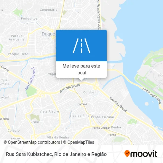 Rua Sara Kubistchec mapa