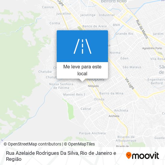 Rua Azelaide Rodrigues Da Silva mapa