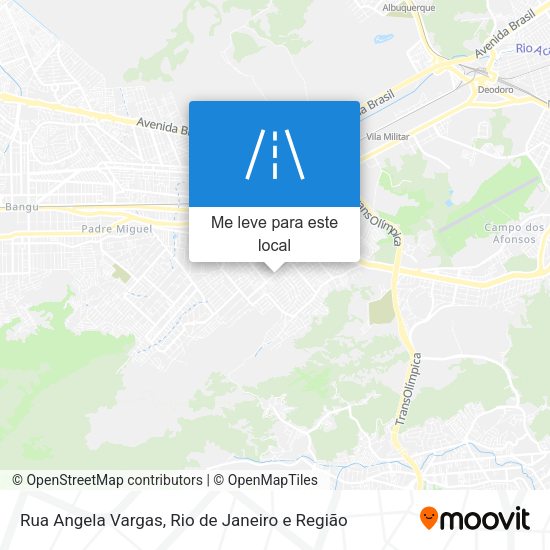Rua Angela Vargas mapa