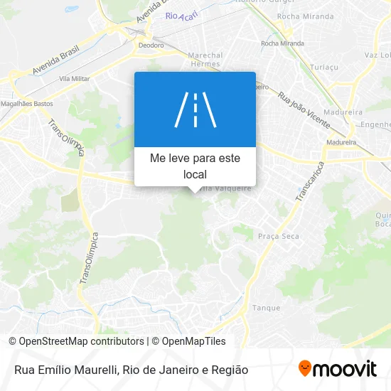 Rua Emílio Maurelli mapa