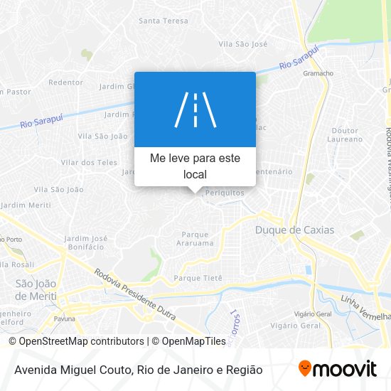 Avenida Miguel Couto mapa