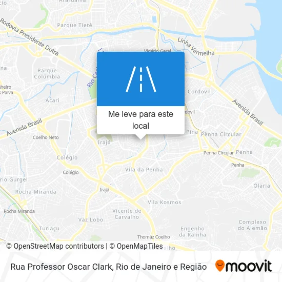 Rua Professor Oscar Clark mapa