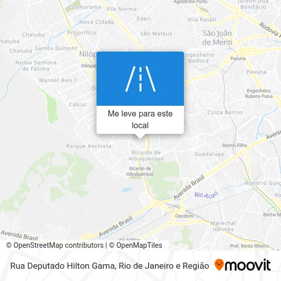 Rua Deputado Hilton Gama mapa