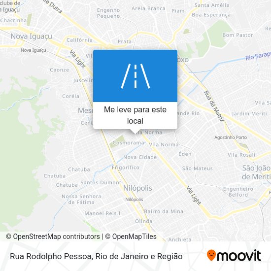 Rua Rodolpho Pessoa mapa