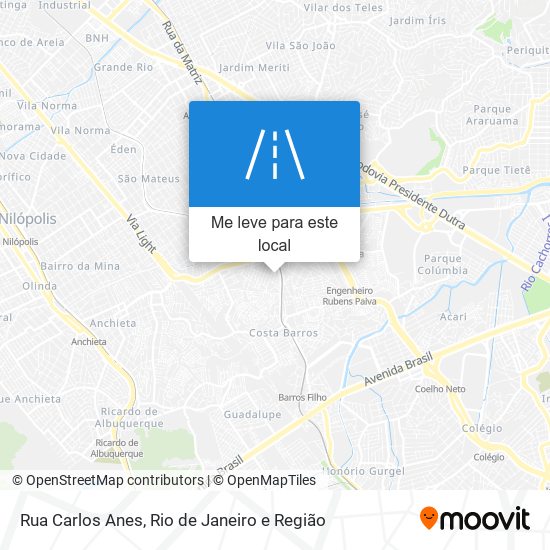 Rua Carlos Anes mapa