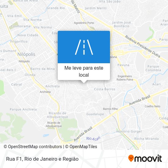 Rua F1 mapa