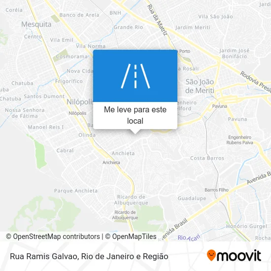 Rua Ramis Galvao mapa