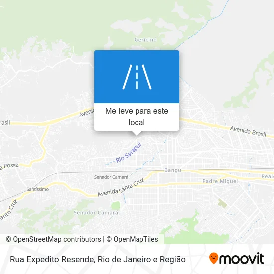 Rua Expedito Resende mapa