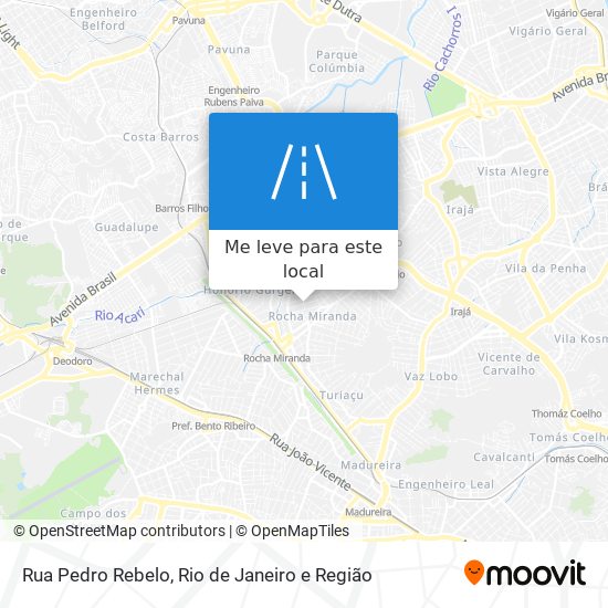 Rua Pedro Rebelo mapa