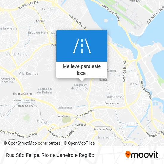 Rua São Felipe mapa