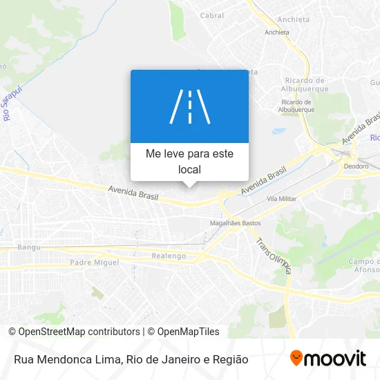 Rua Mendonca Lima mapa