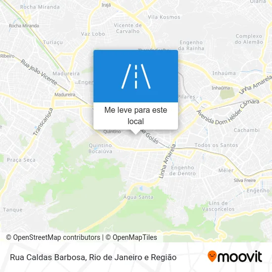 Rua Caldas Barbosa mapa