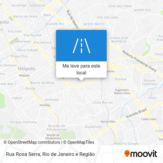 Rua Rosa Serra mapa