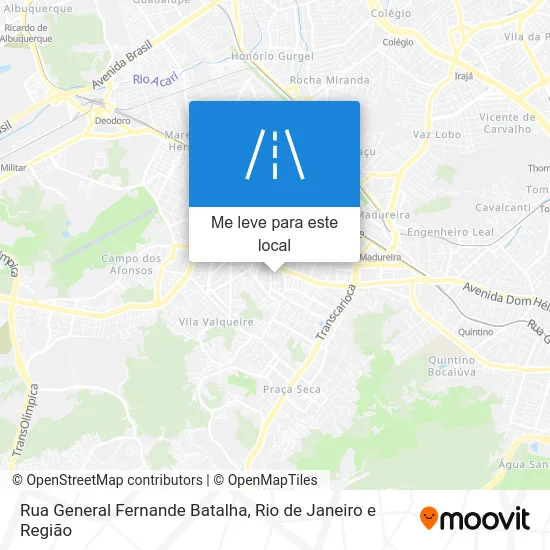 Rua General Fernande Batalha mapa