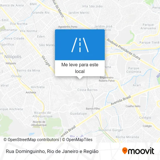 Rua Dominguinho mapa