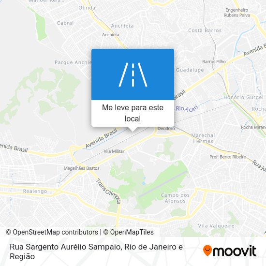 Rua Sargento Aurélio Sampaio mapa
