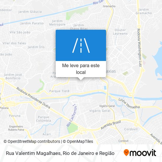 Rua Valentim Magalhaes mapa