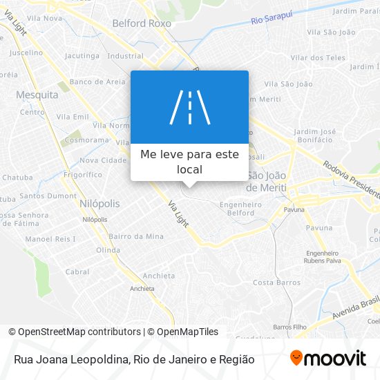 Rua Joana Leopoldina mapa