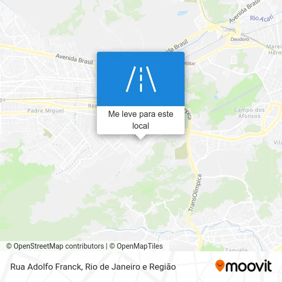 Rua Adolfo Franck mapa