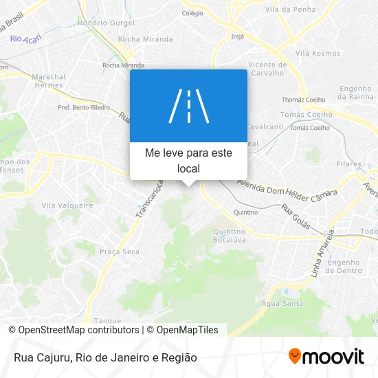 Rua Cajuru mapa